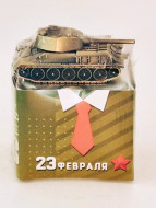 Чай черный ручной сбор 35гр с сувениром танк Т-34 малый с 23 февраля Чай черный ручной сбор 35гр с сувениром танк Т-34 малый с 23 февраля