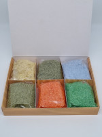 Соль для ванн ассорти 6 видов 600гр